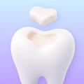 hisonrisa 3D icon of a tooth with a lost filling.