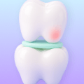 hisonrisa 3D icon of a tooth with pain on biting.