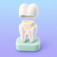 Root-canal-treated tooth icon for crown evaluation.