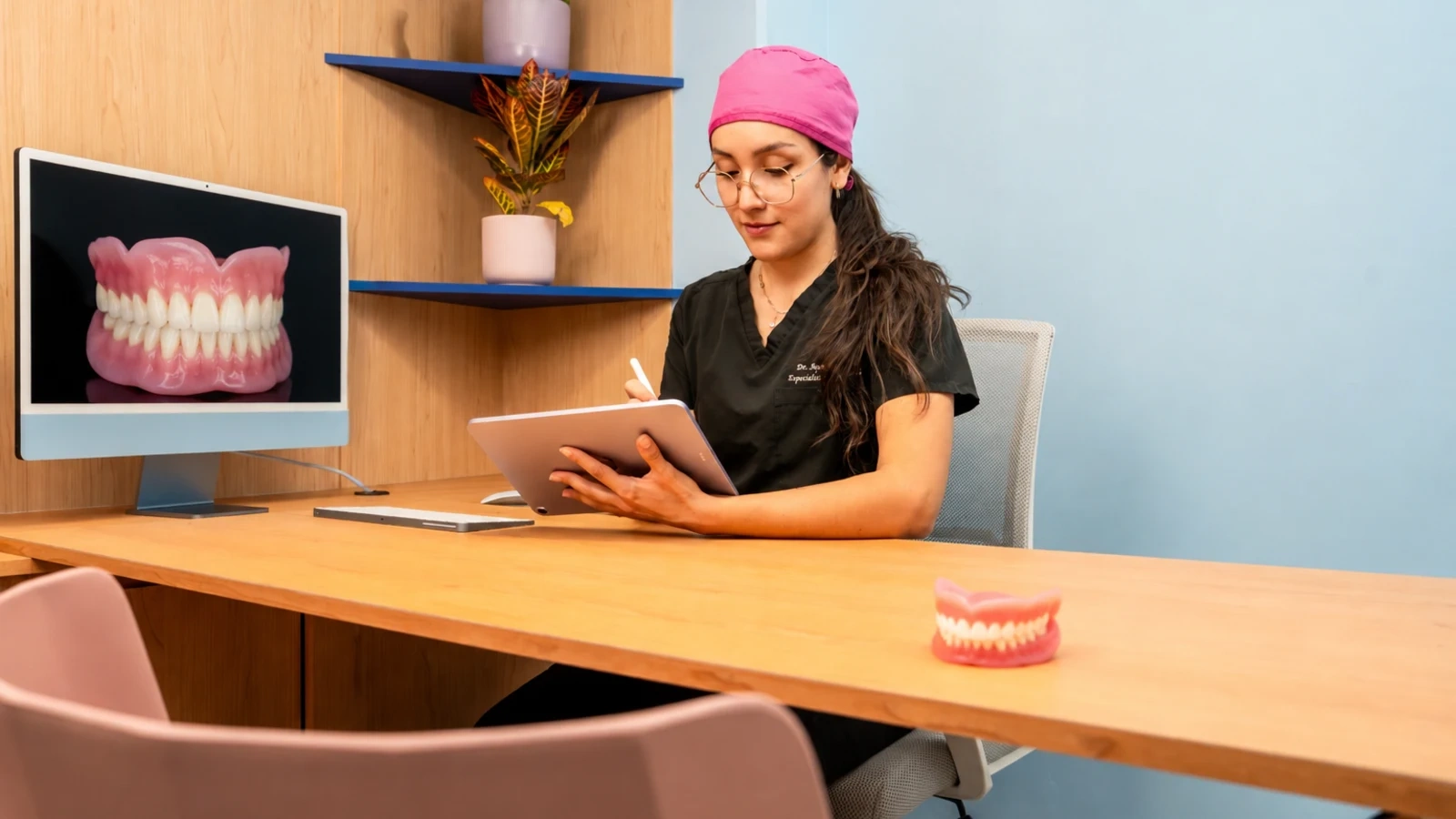 Reviewing records and dates to prepare for an implant consultation at hisonrisa.