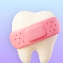 Restorative dental care icon for fillings, crowns, and root canals.