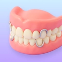 Partial dentures icon with a removable dental prosthesis.