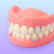 Partial dentures icon with a removable dental prosthesis.