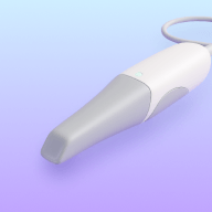 Illustration of an intraoral scanner for tech-powered dental care.