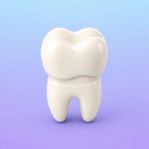 Dental crown icon.