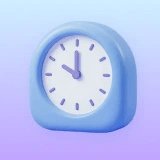 Clock icon for payment timing across dental appointments.