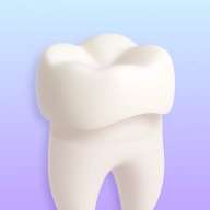 Dental crowns icon showing a crown placed over a tooth.